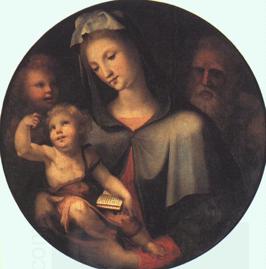 BECCAFUMI, Domenico The Holy Family with Young Saint John dfg China oil painting art